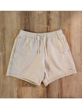 Rhythm. Birch Tan Uni Fleece Jam Sweatpant Lounge Shorts Men's Size 28
